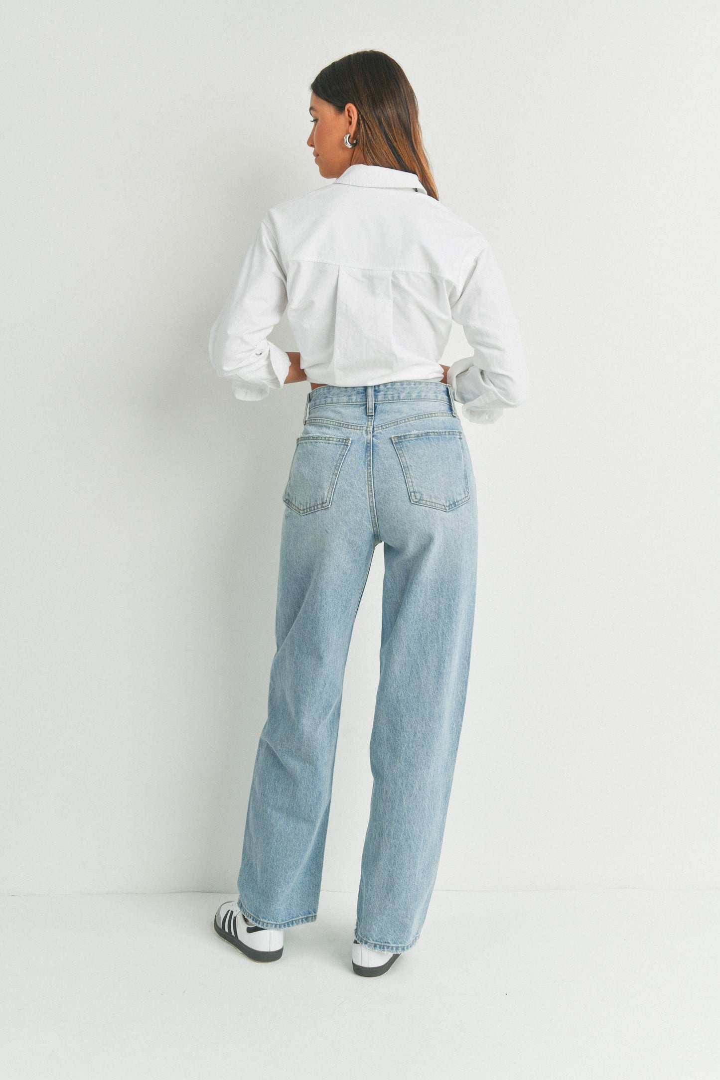 High Waisted Skater Jeans