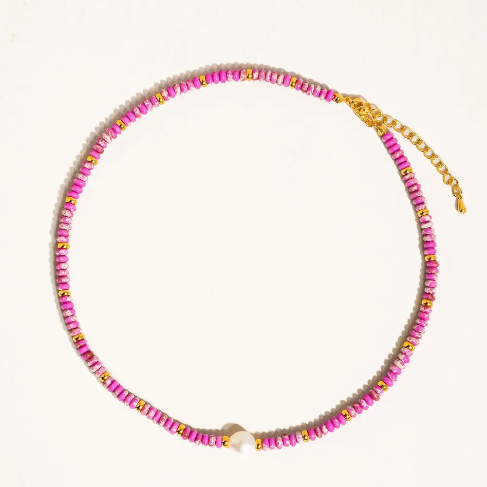 The Millie Handmade Beaded Necklace