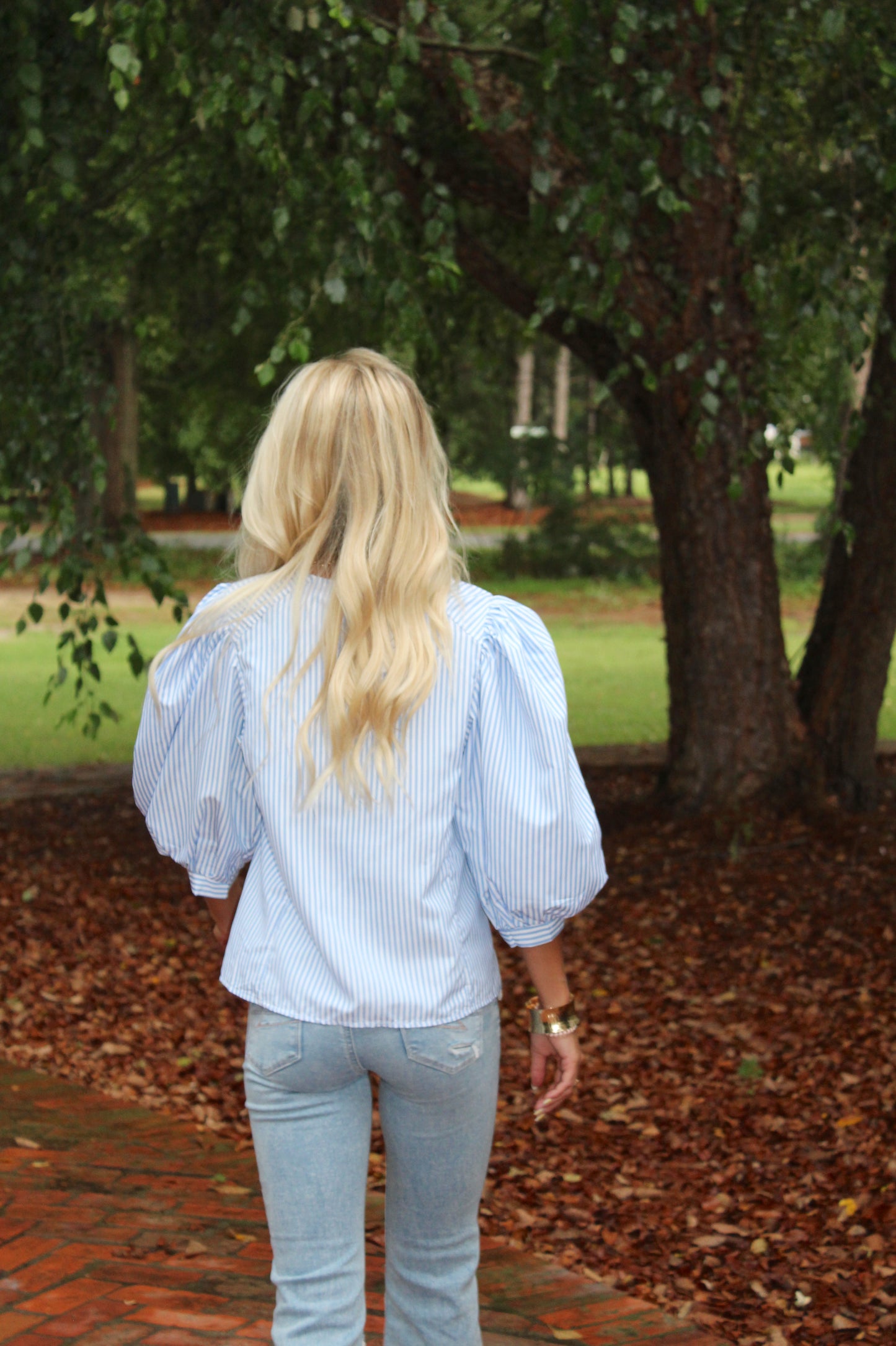 Striped Button Down Top