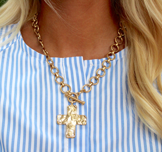 Chunky Cross Necklace