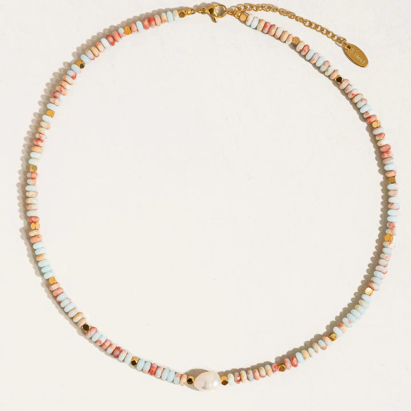 Swank Non Tarnish Beaded Necklace